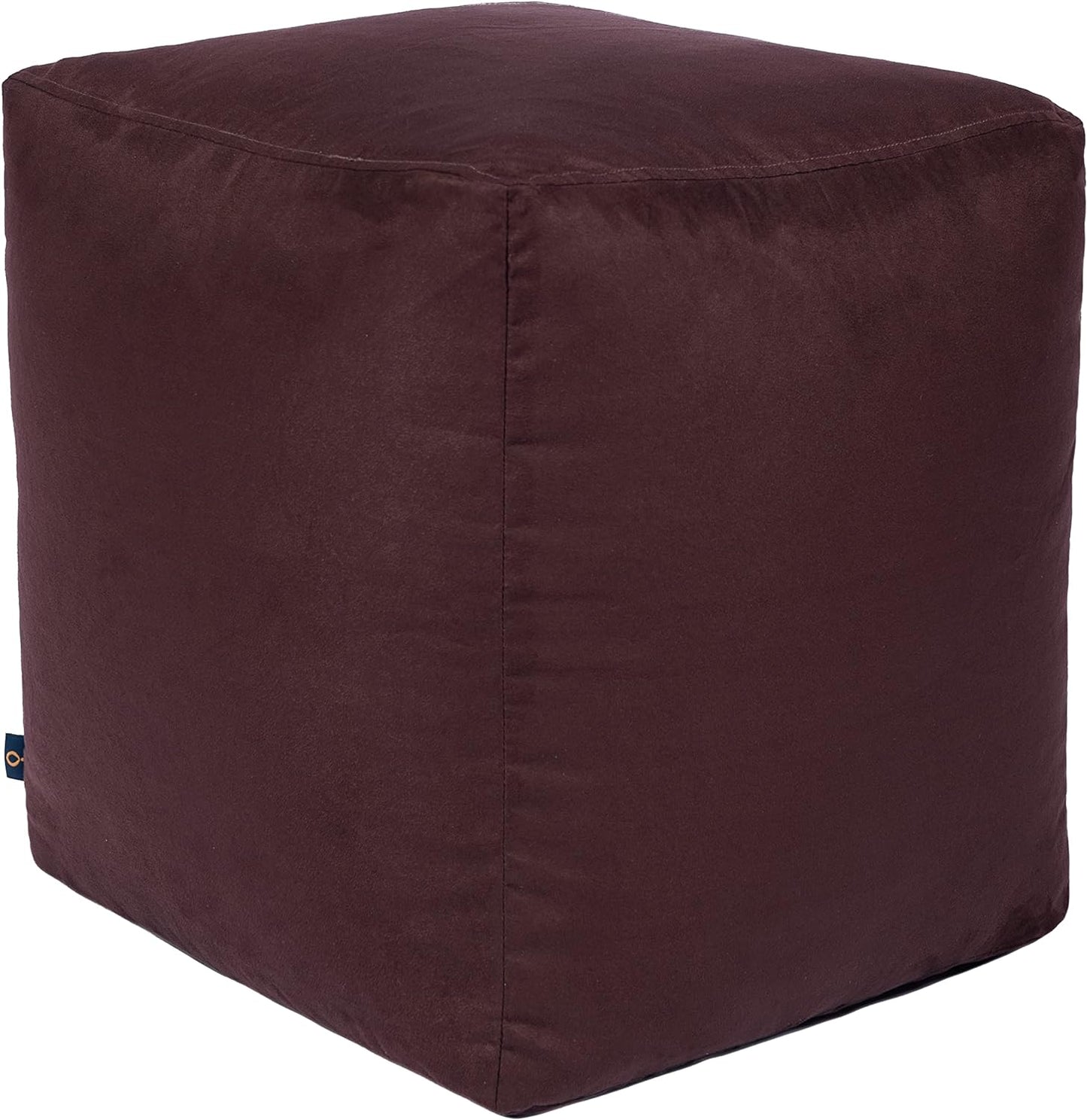 Loft 25 Bean Bag Faux Suede Cube Footstool