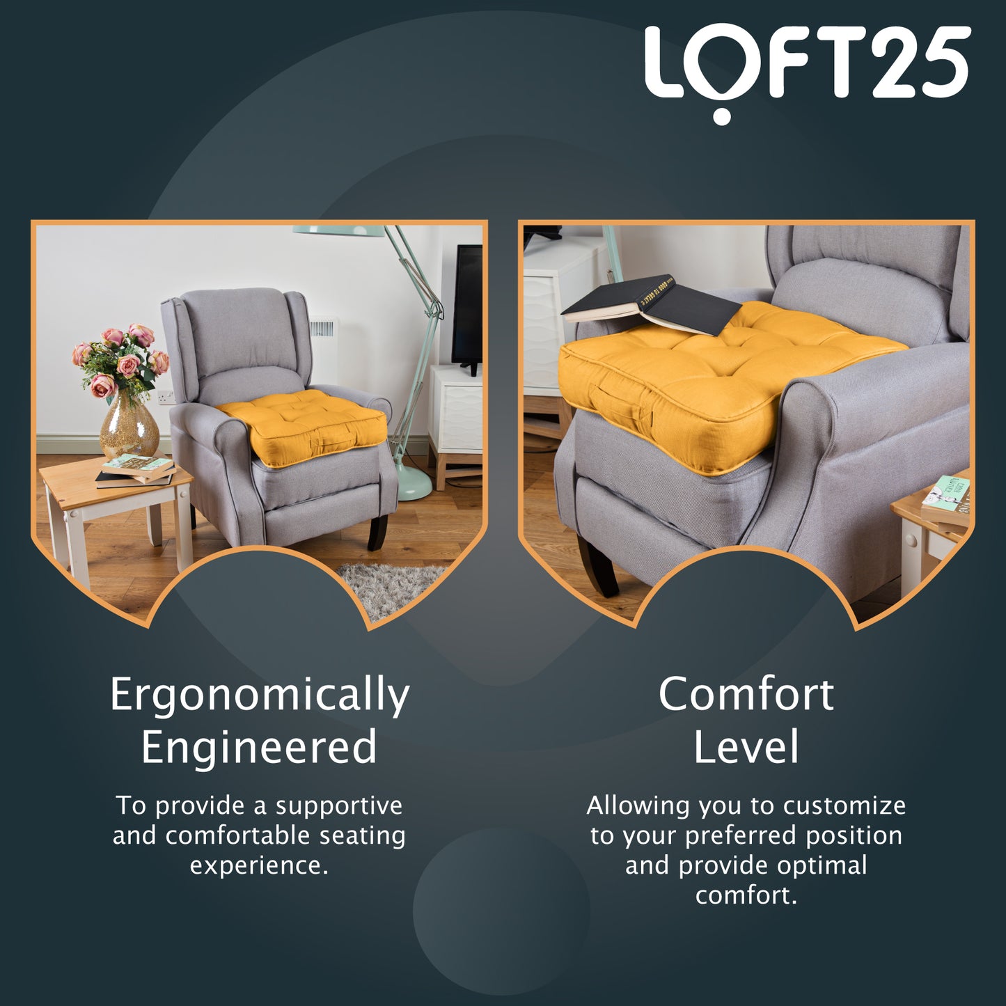 Loft 25 Armchair Cotton Booster Cushion