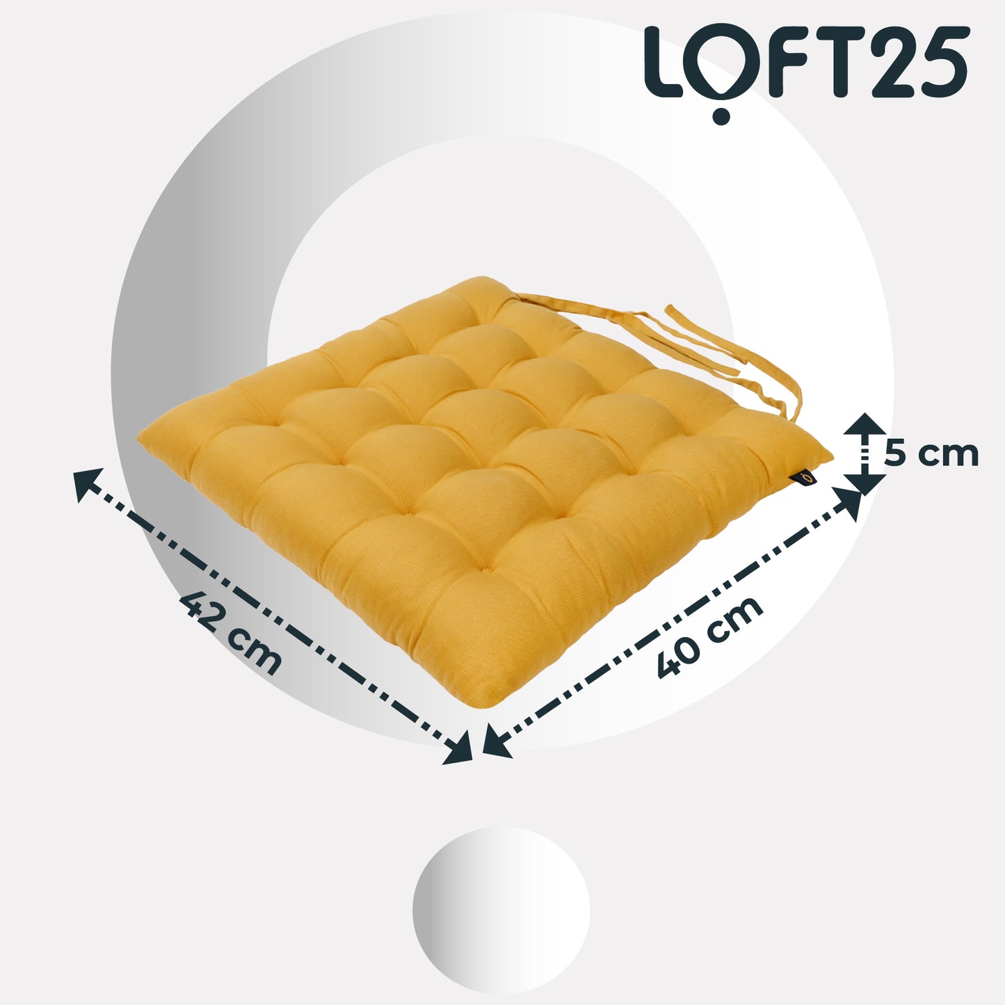 Loft 25 Tufted Chair Cushion Seat Pad