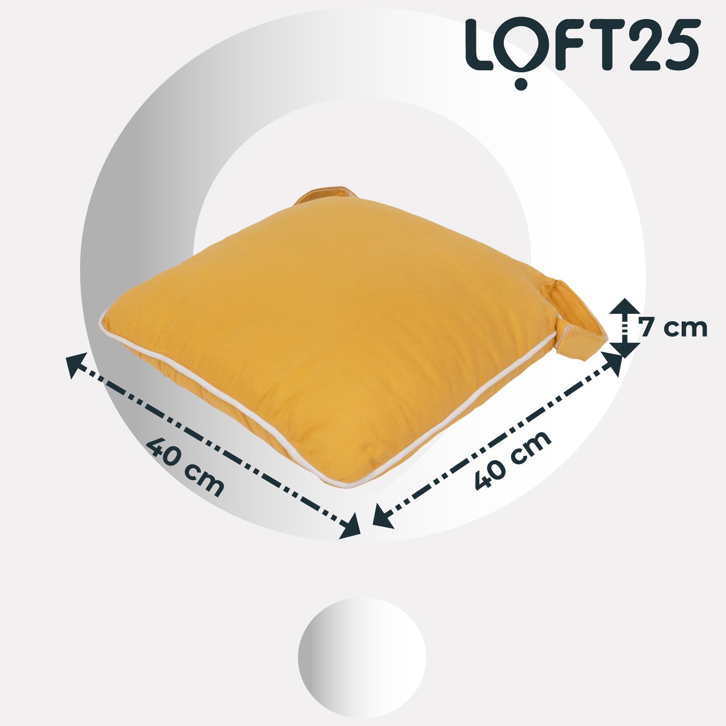 Loft 25 Tufted Duck Velvet Chair Seat Pad