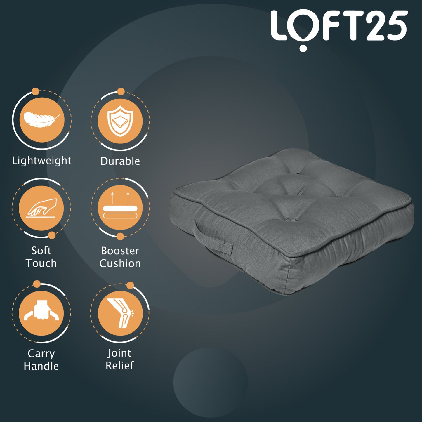 Loft 25 Armchair Cotton Booster Cushion