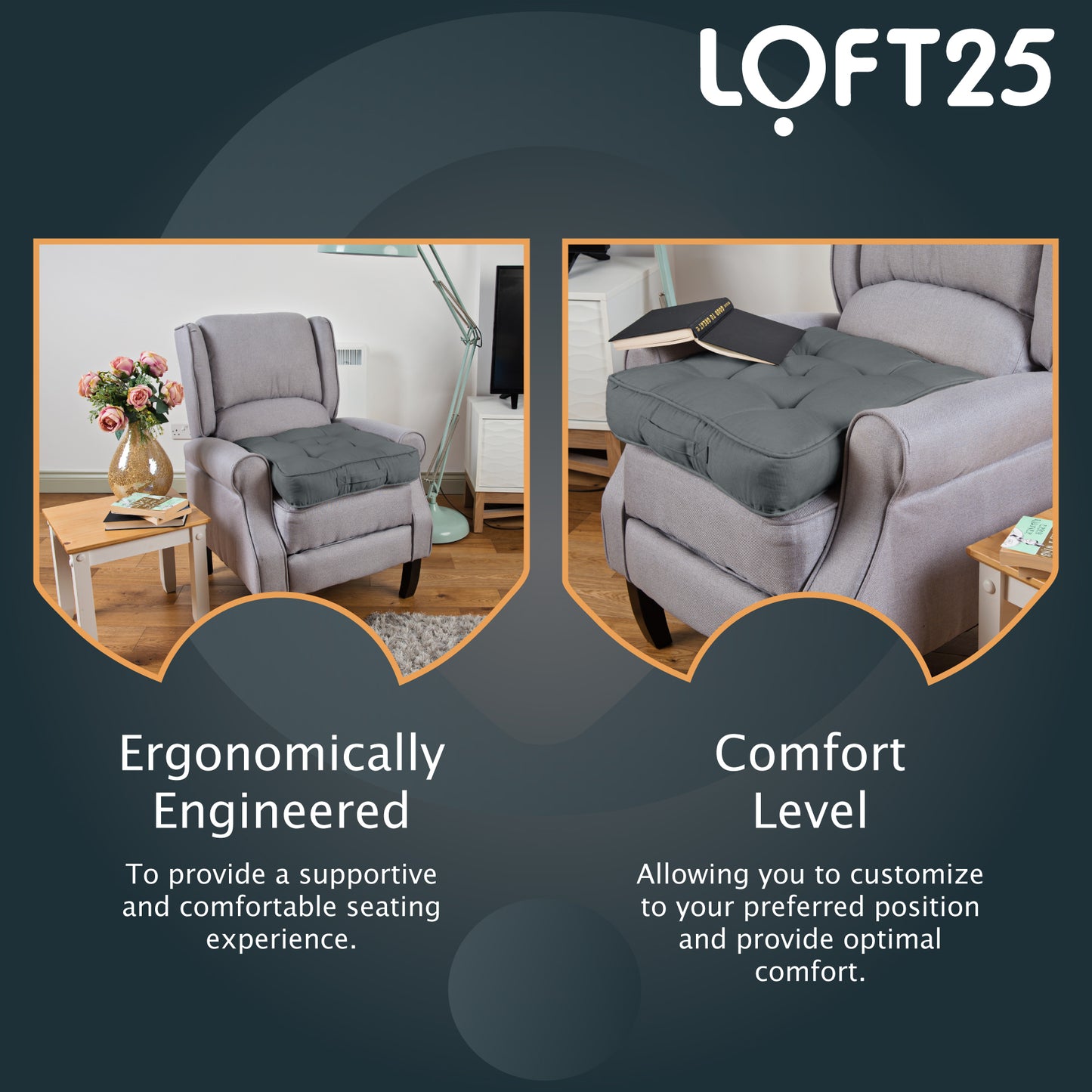 Loft 25 Armchair Cotton Booster Cushion