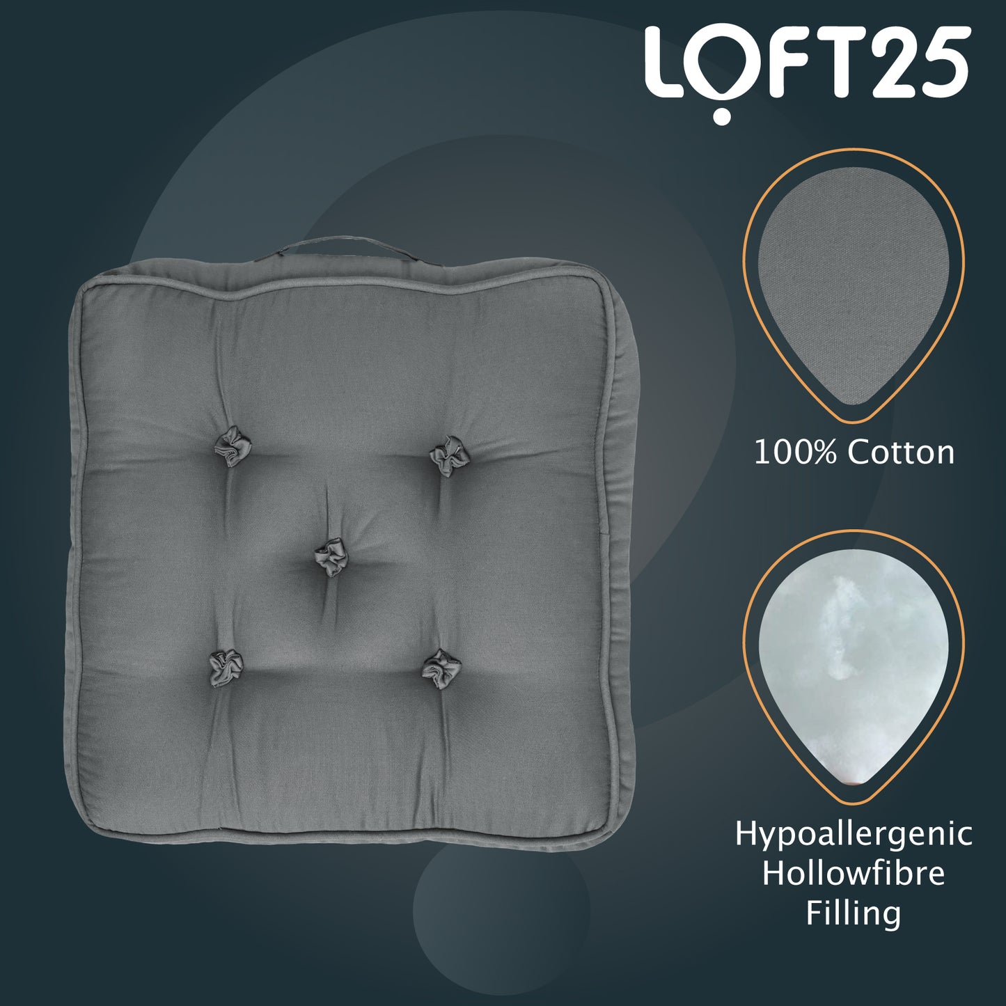 Loft 25 Armchair Cotton Booster Cushion