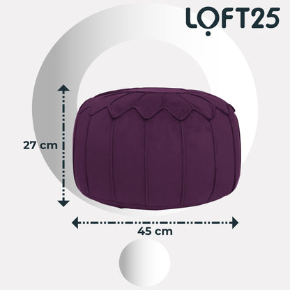 Loft 25 Moroccan Round Bean Bag Footstool