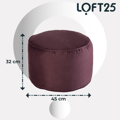 Loft 25 Relaxing Footstool Round Bean Bag
