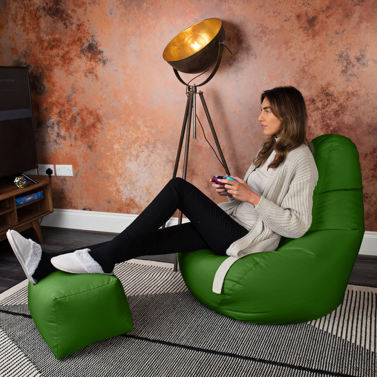 Loft 25 Bean Bag Gamer Chair With Footstool