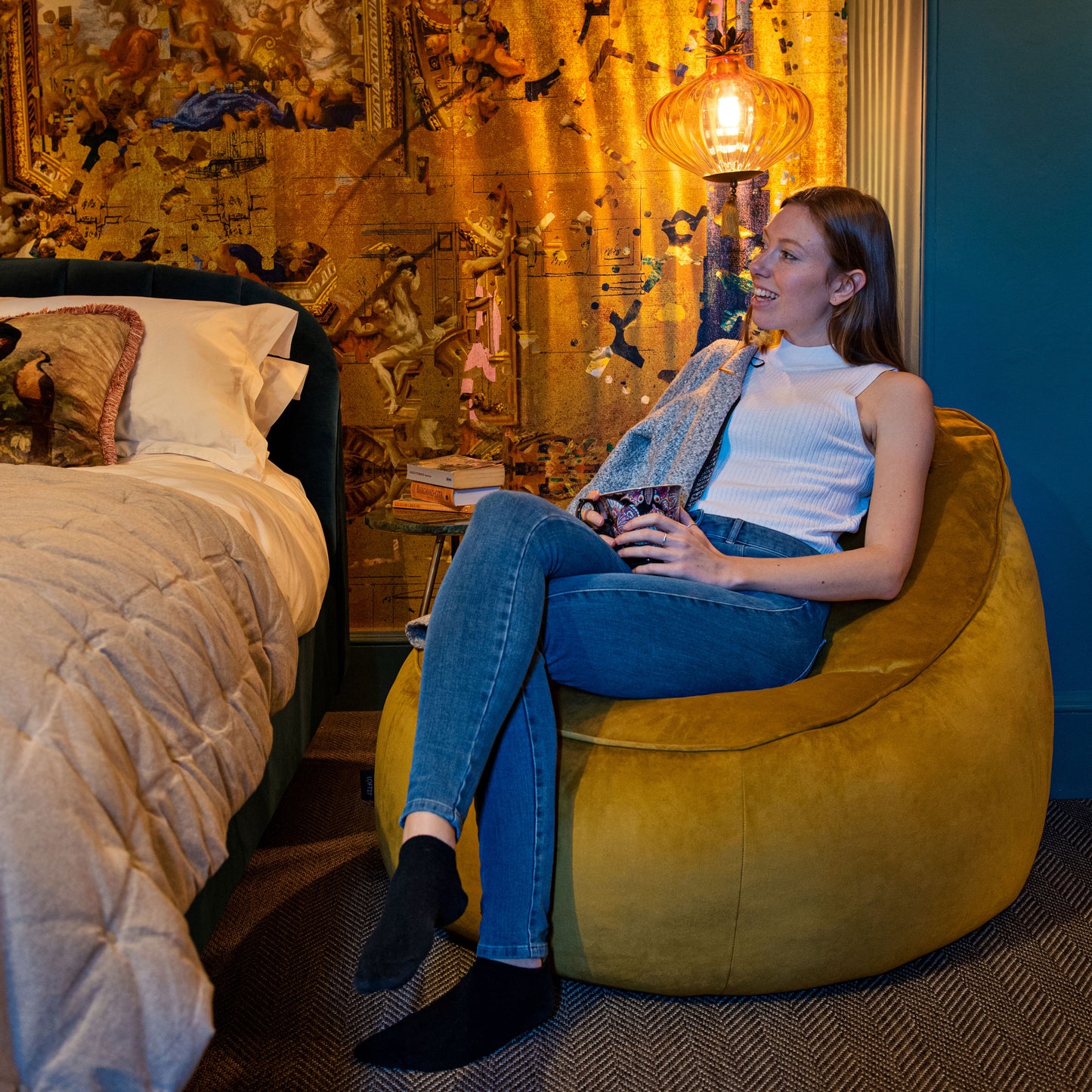 Loft 25 Relaxing Adult Bean Bag Chair 90x100x70