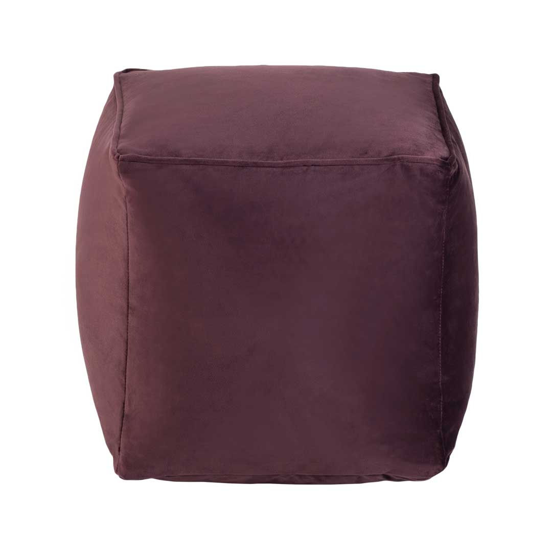 Loft 25 Premium Cubed Velvet Bean Bag Footstool
