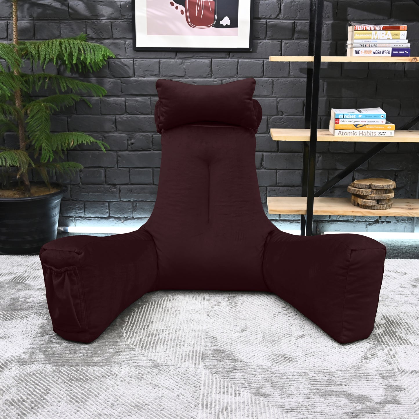 Premium Velvet Reading Cushion