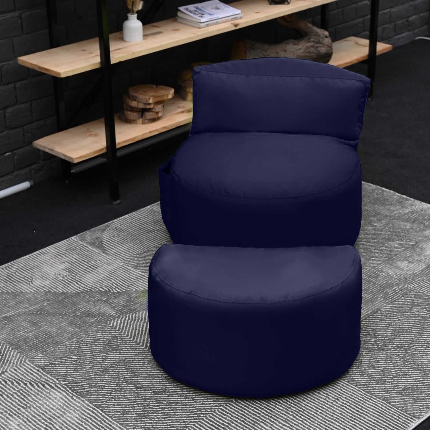 Loft 25 Kids Bean Bag Chair With Footstool
