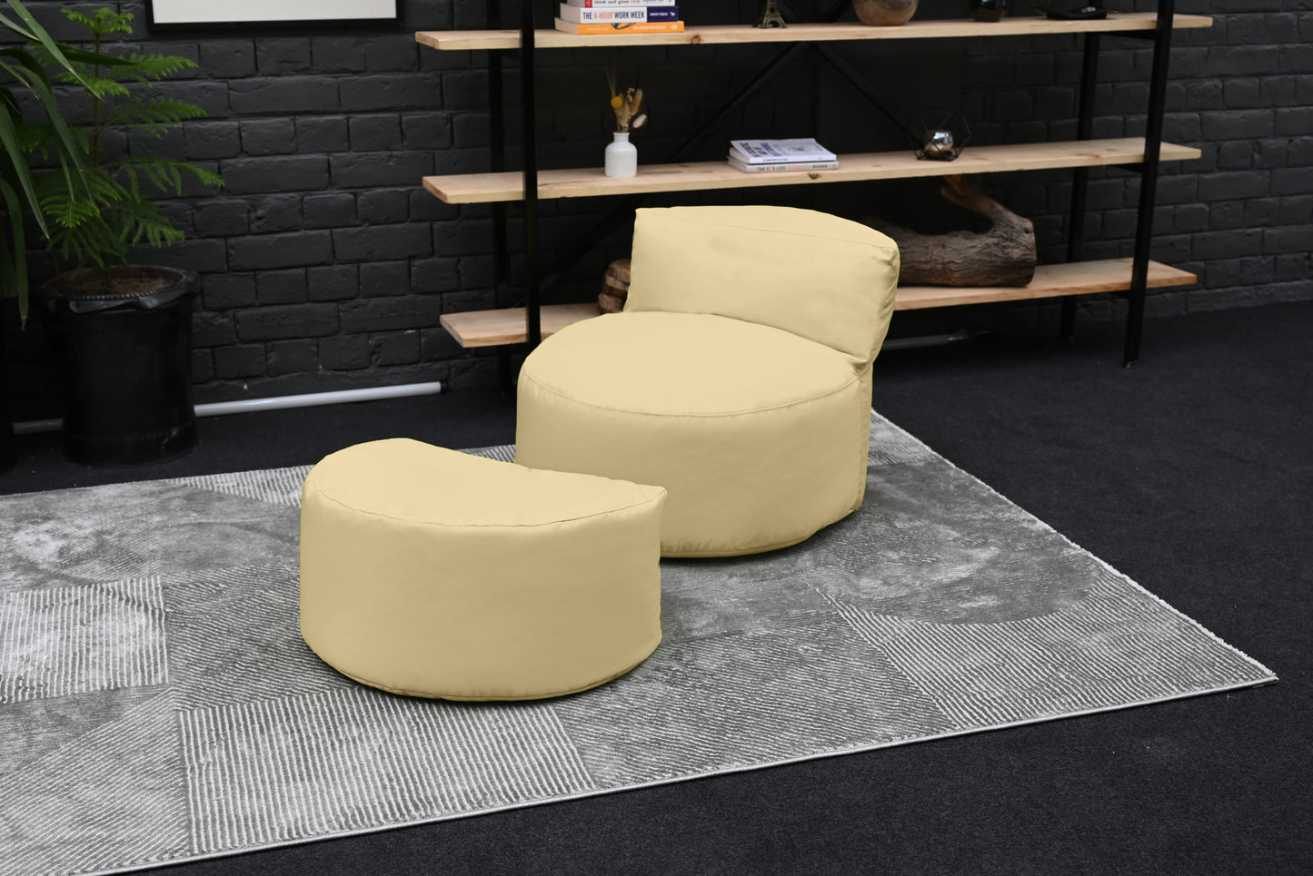 Loft 25 Kids Bean Bag Chair With Footstool