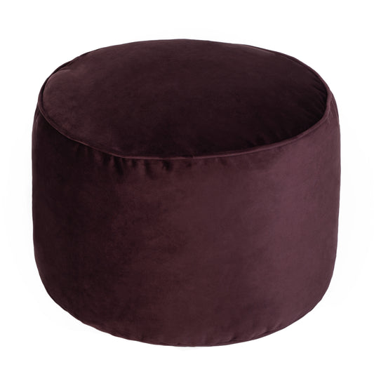 Loft 25 Premium Round Velvet BeanBag Footstool