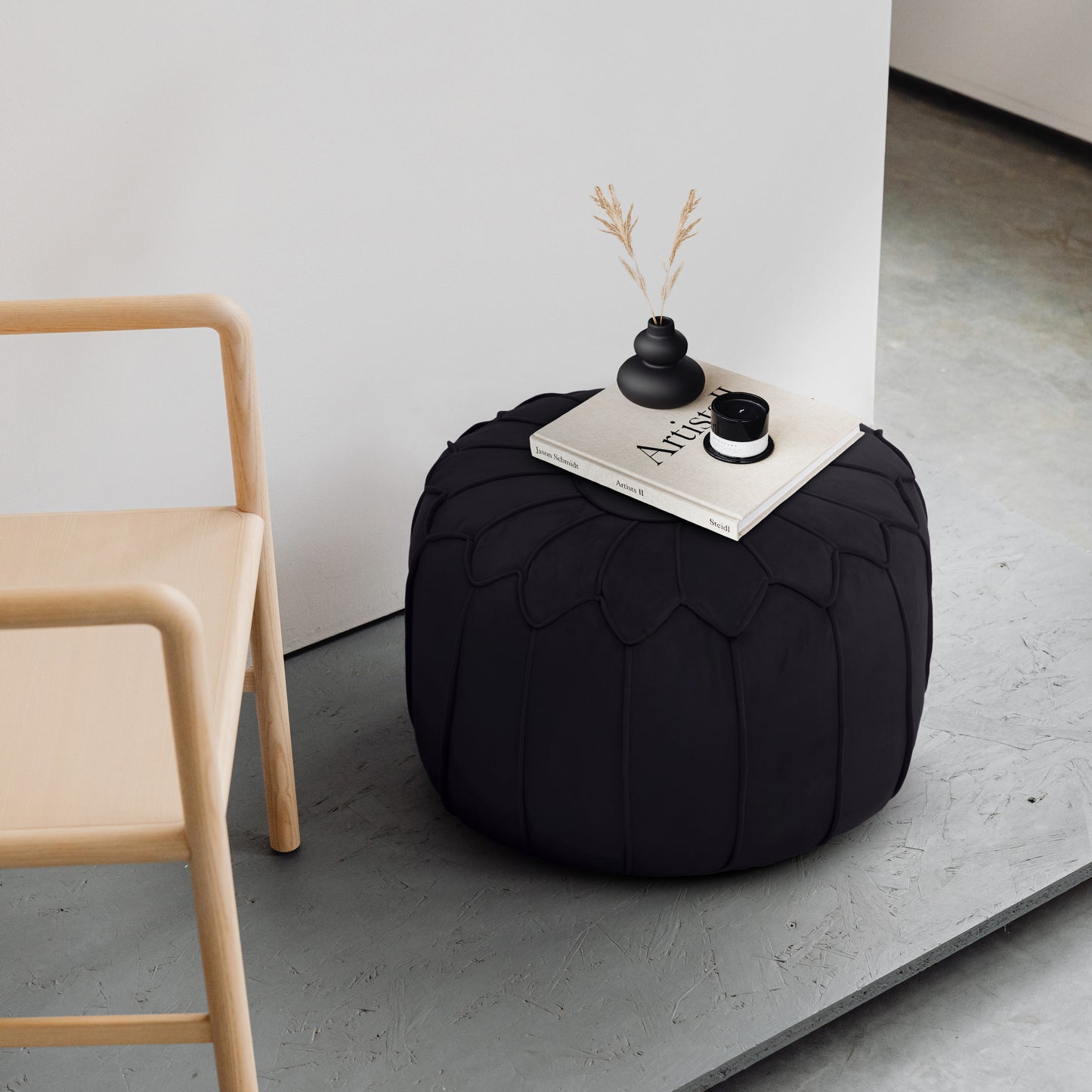 Loft 25 Moroccan Round Bean Bag Footstool