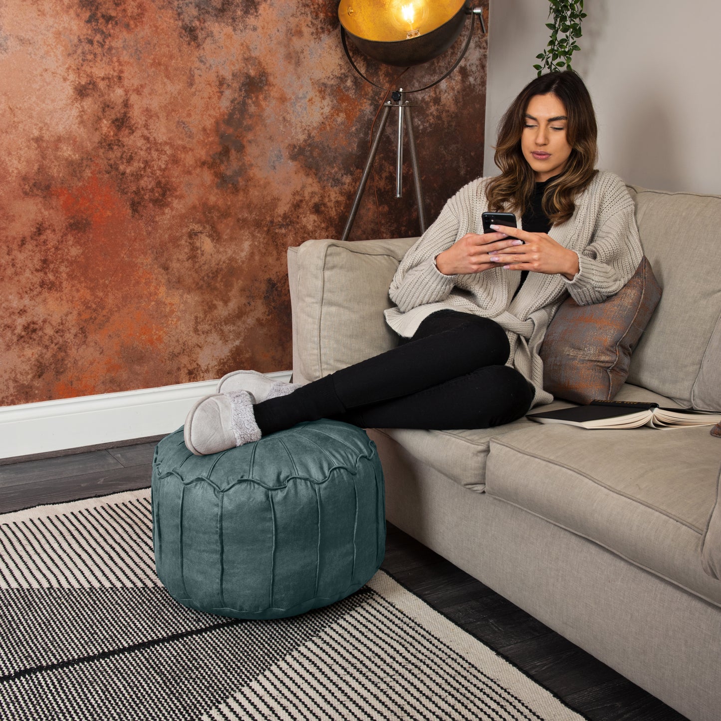 Loft 25 Moroccan Bean Bag Footstool Pouffe