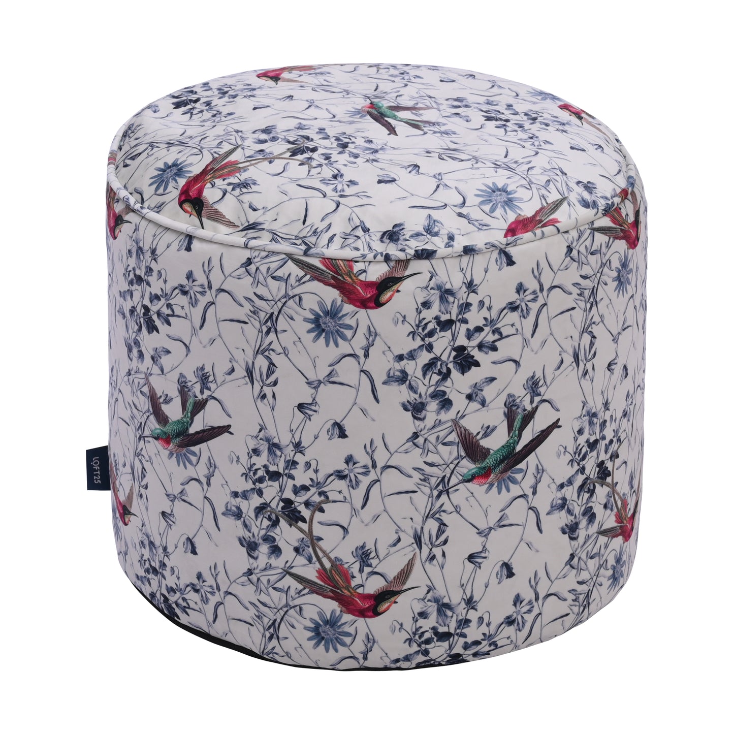 Loft 25 Printed Round Bean Bag Footstool