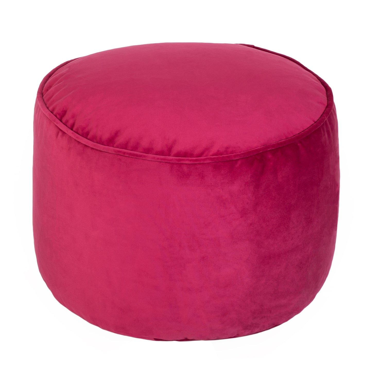Loft 25 Premium Round Velvet BeanBag Footstool