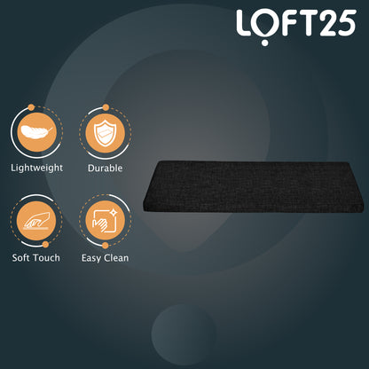 Loft 25 Premium Linen Fabric Bench Pads 111x39x5cm