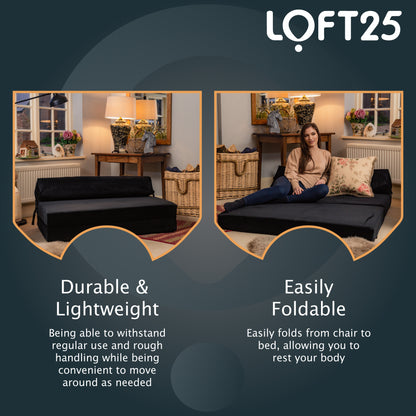 Loft 25 Futon Sofa Double Z Bed