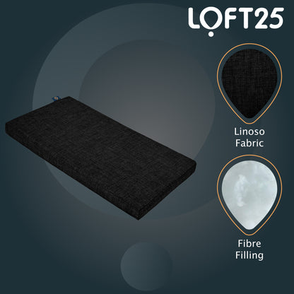 Loft 25 Premium Linen Fabric Bench Pads 76x39x5cm