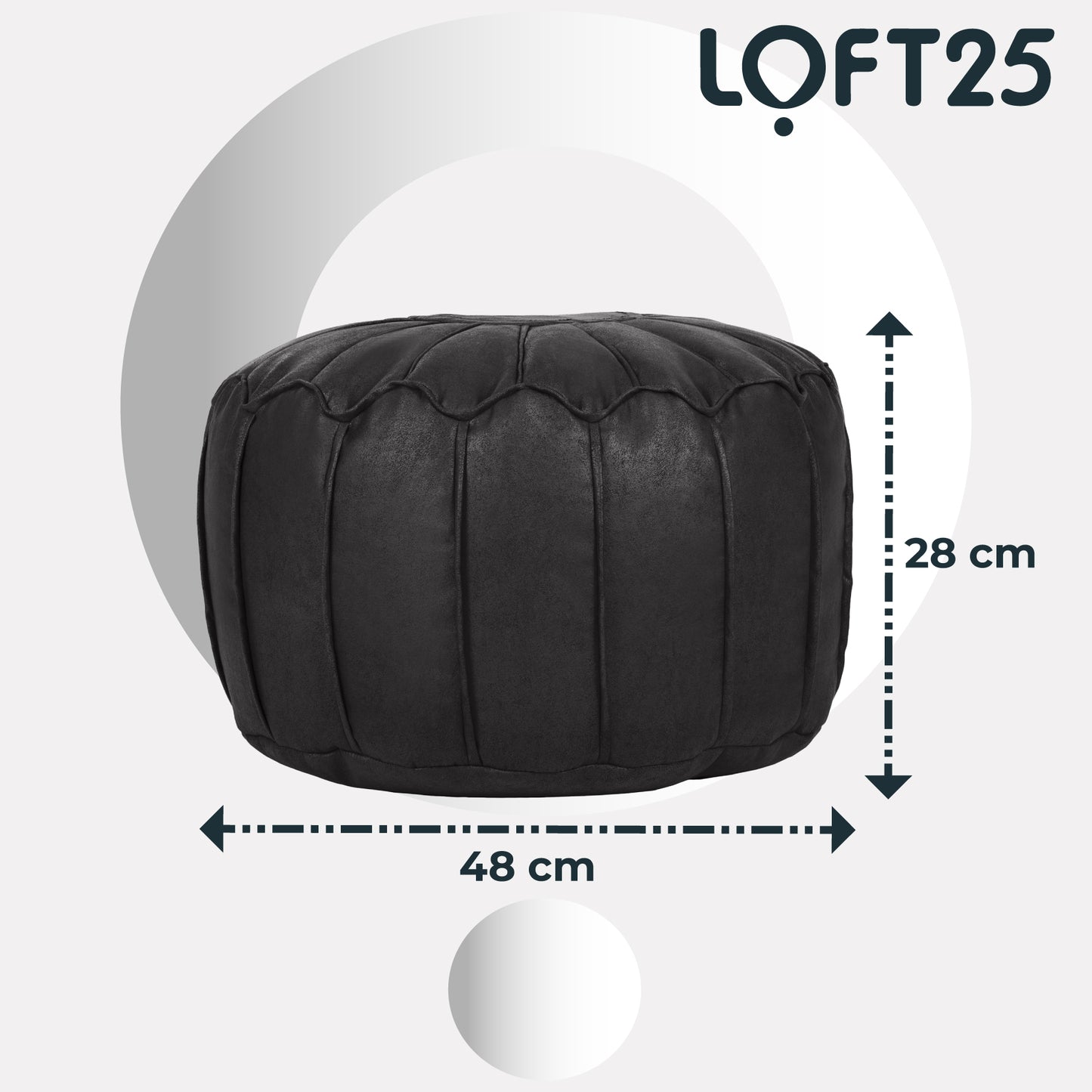 Loft 25 Moroccan Bean Bag Footstool Pouffe