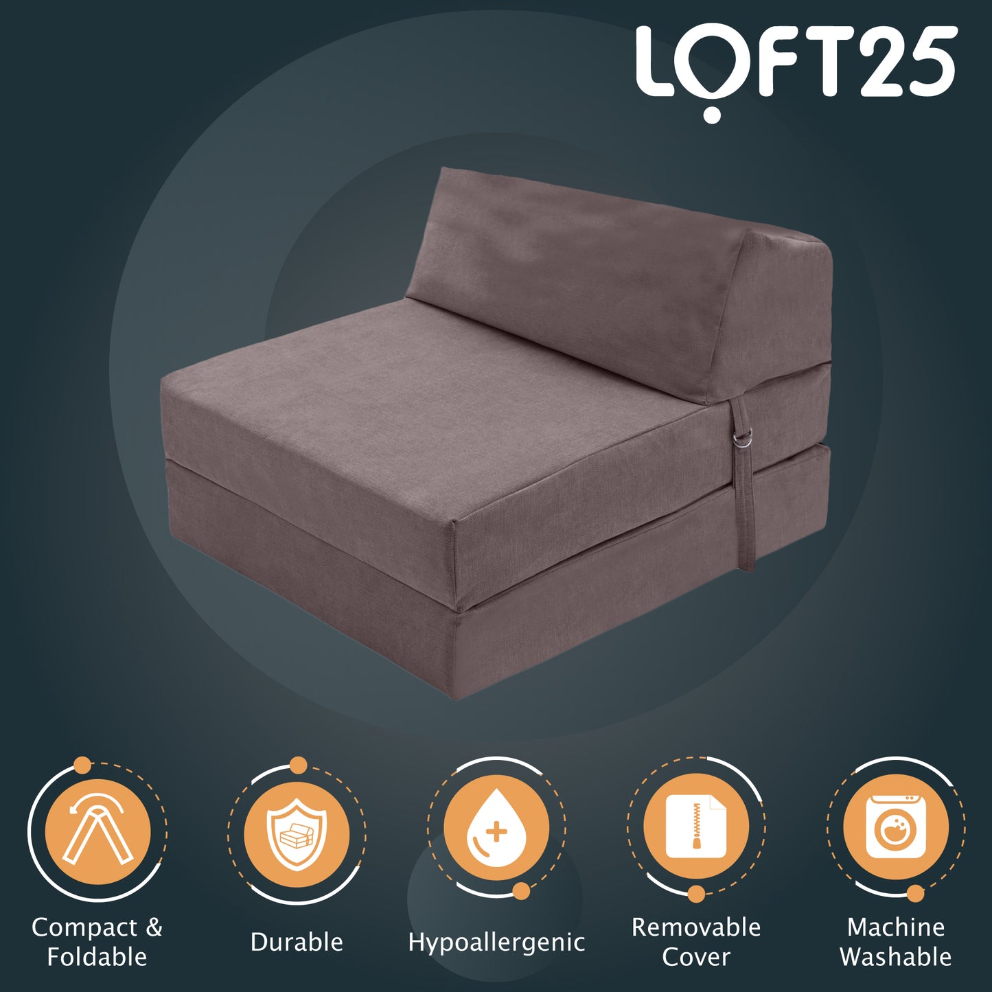 Loft 25 Single Fold Out Chair Graceland Z Bed