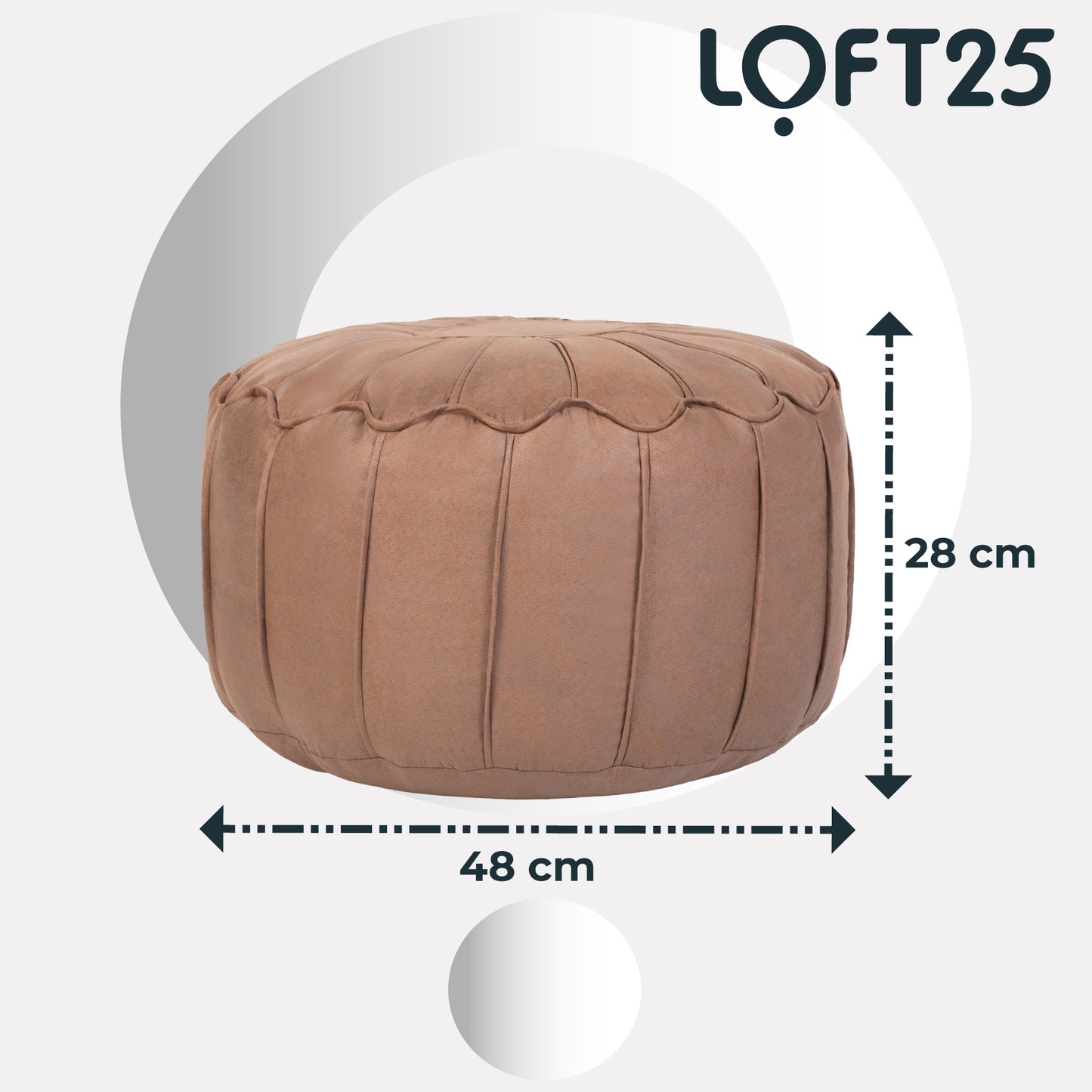 Loft 25 Moroccan Bean Bag Footstool Pouffe