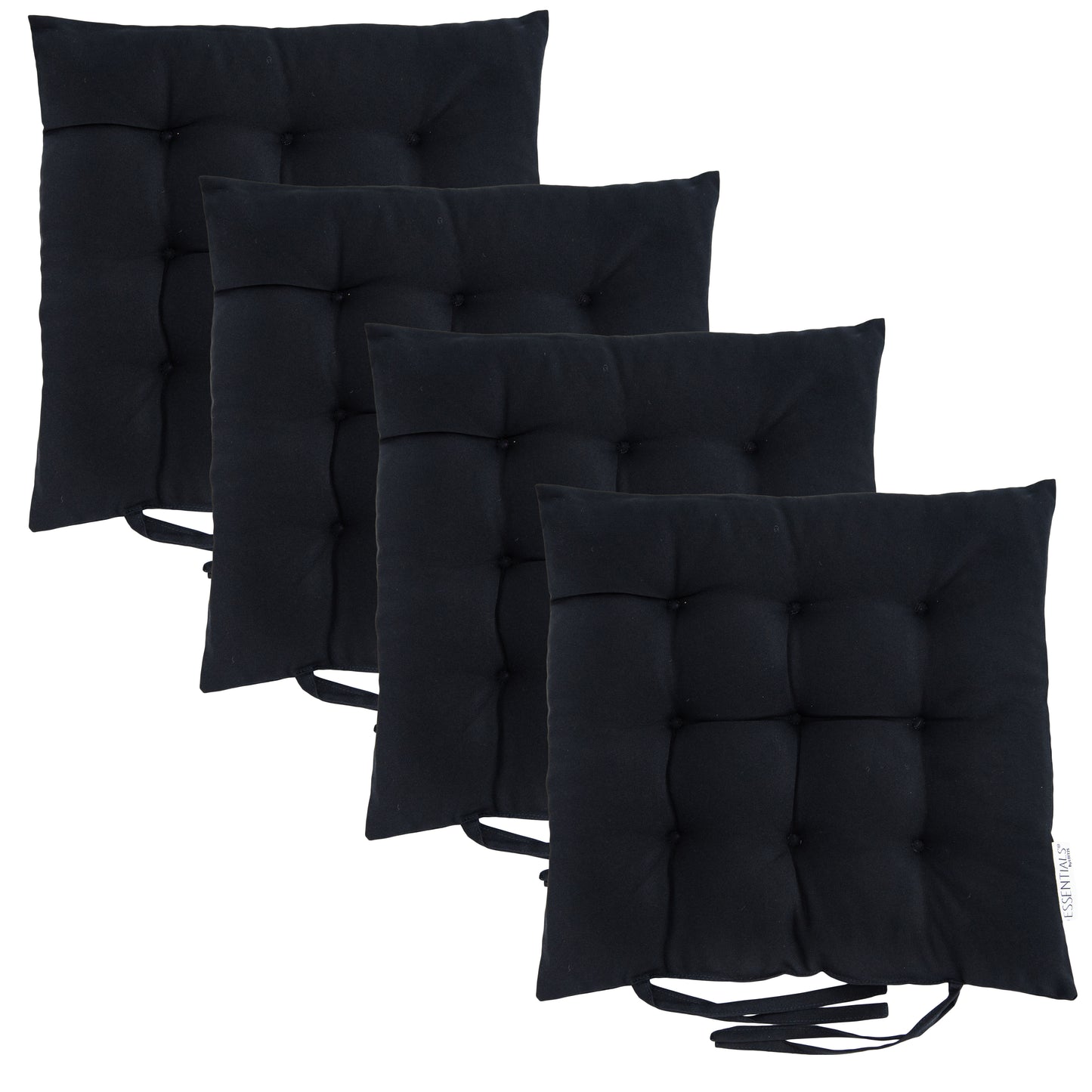 Loft 25 Garden Chair Tufted Seat Pads with Secure Ties