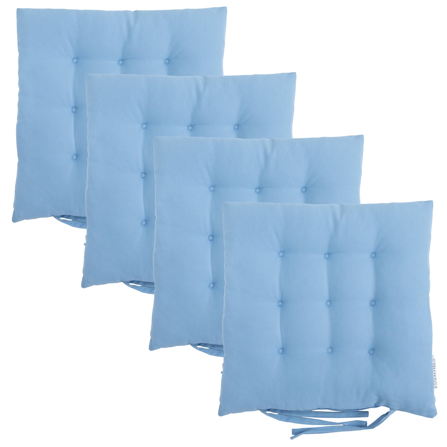 Loft 25 Garden Chair Tufted Seat Pads with Secure Ties