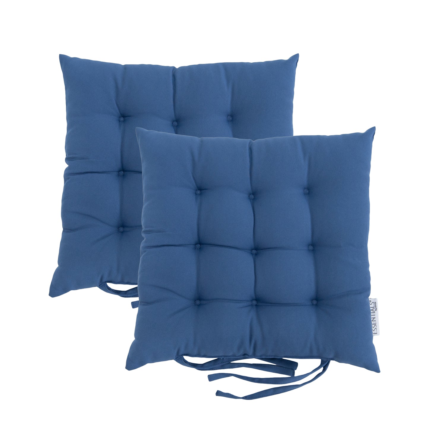 Loft 25 Garden Chair Tufted Seat Pads with Secure Ties