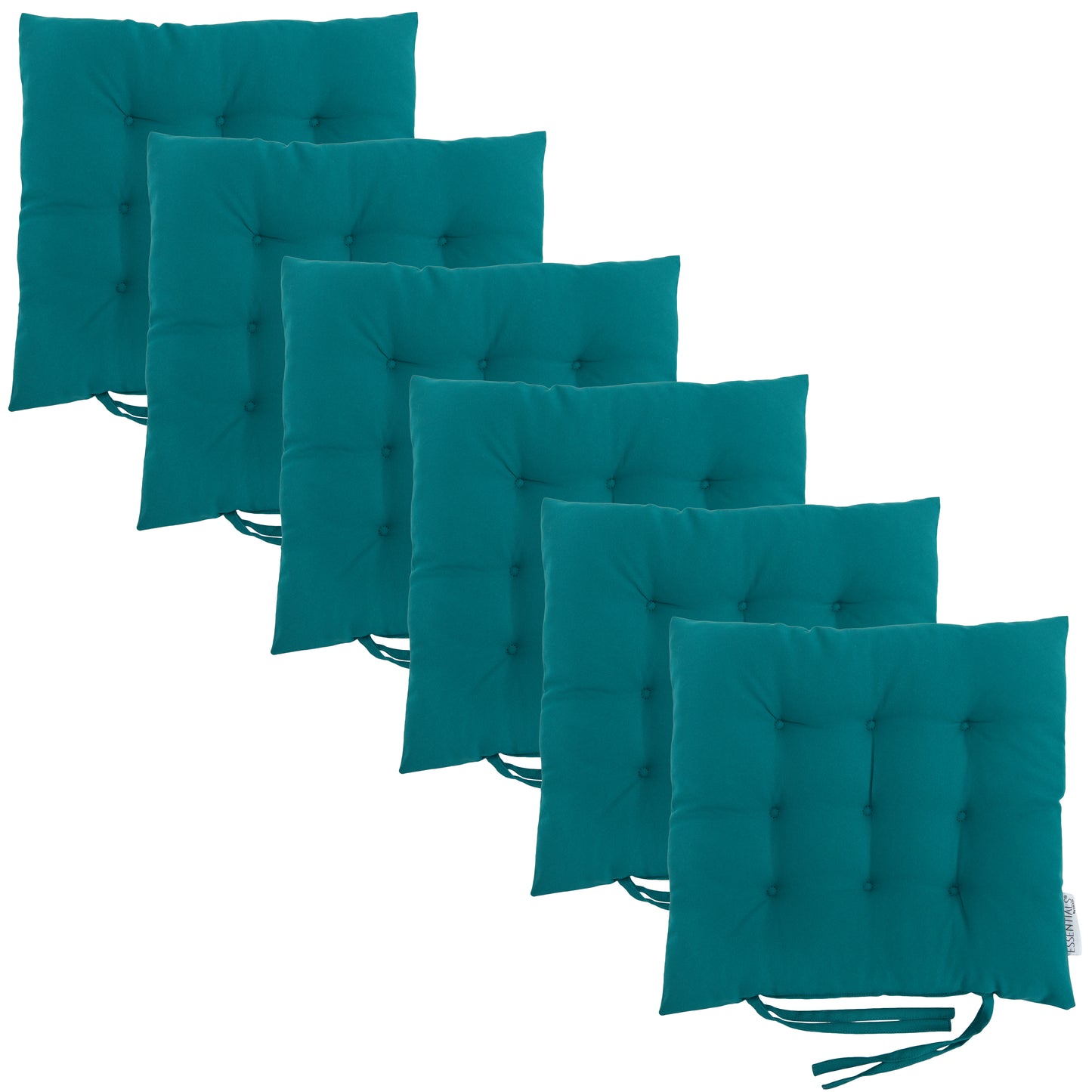 Loft 25 Garden Chair Tufted Seat Pads with Secure Ties