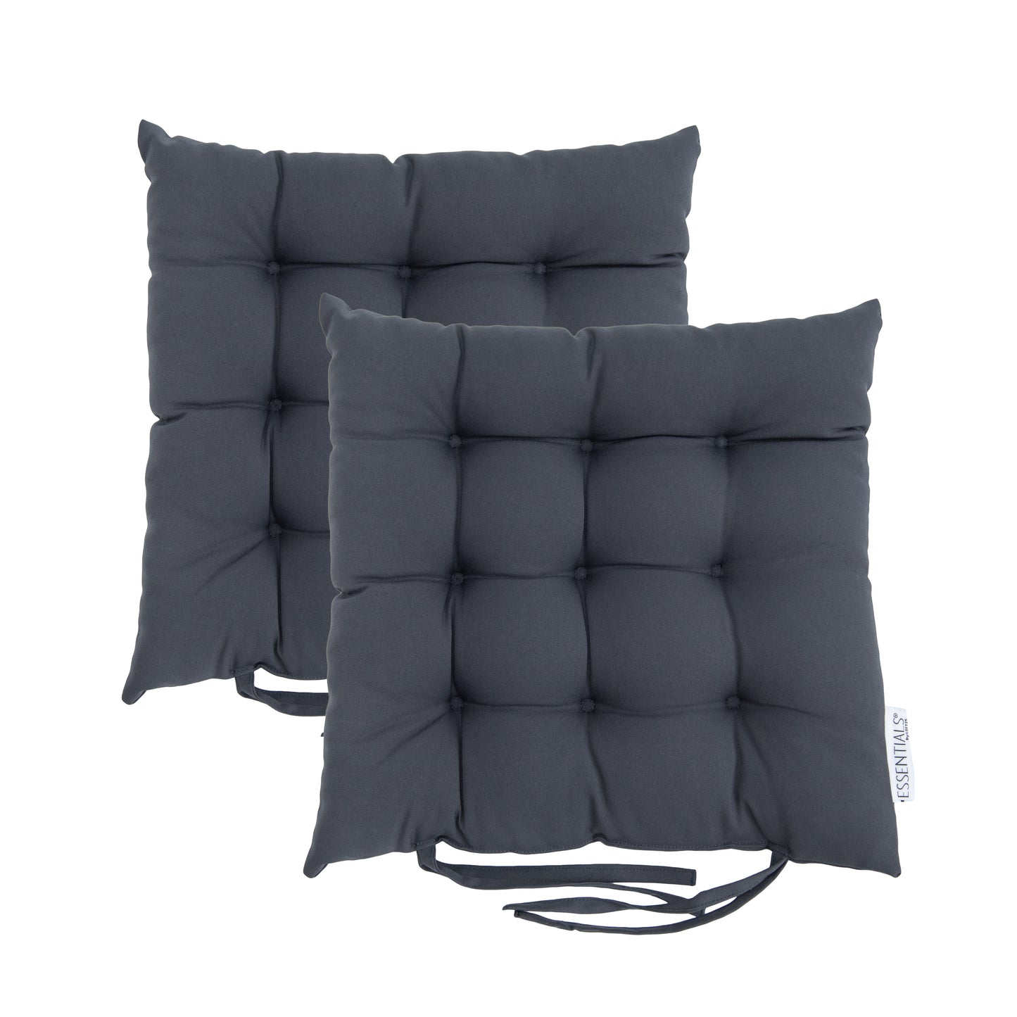 Loft 25 Garden Chair Tufted Seat Pads with Secure Ties