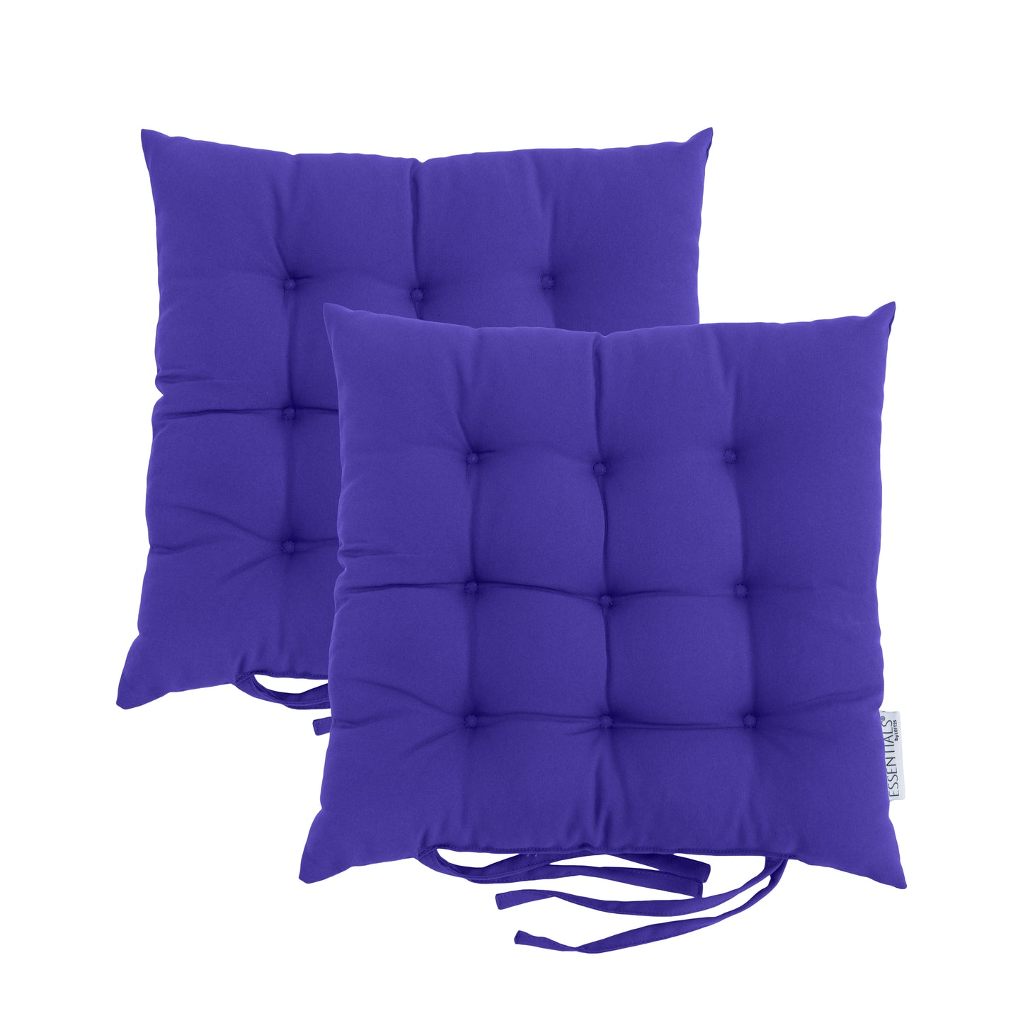 Loft 25 Garden Chair Tufted Seat Pads with Secure Ties