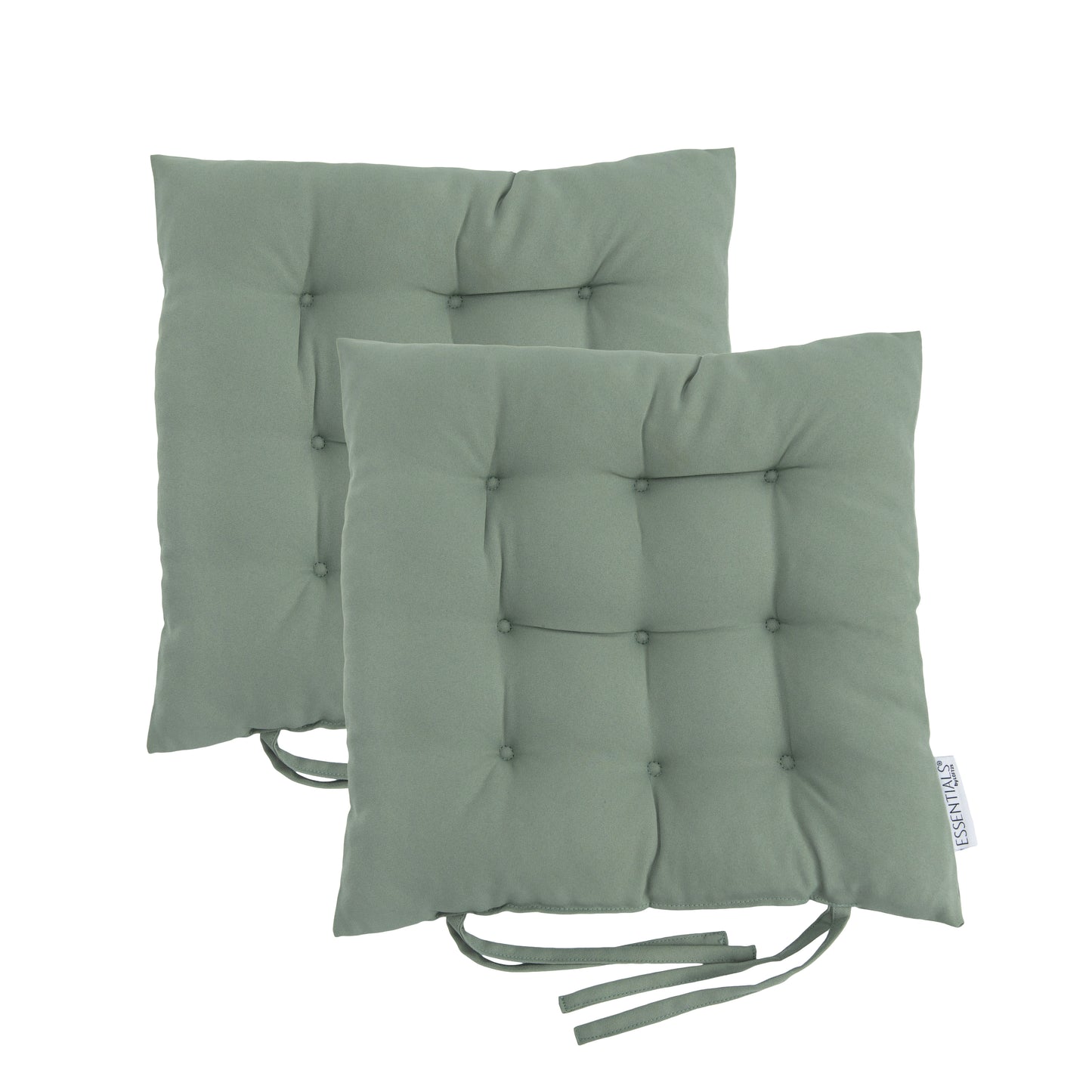 Loft 25 Garden Chair Tufted Seat Pads with Secure Ties