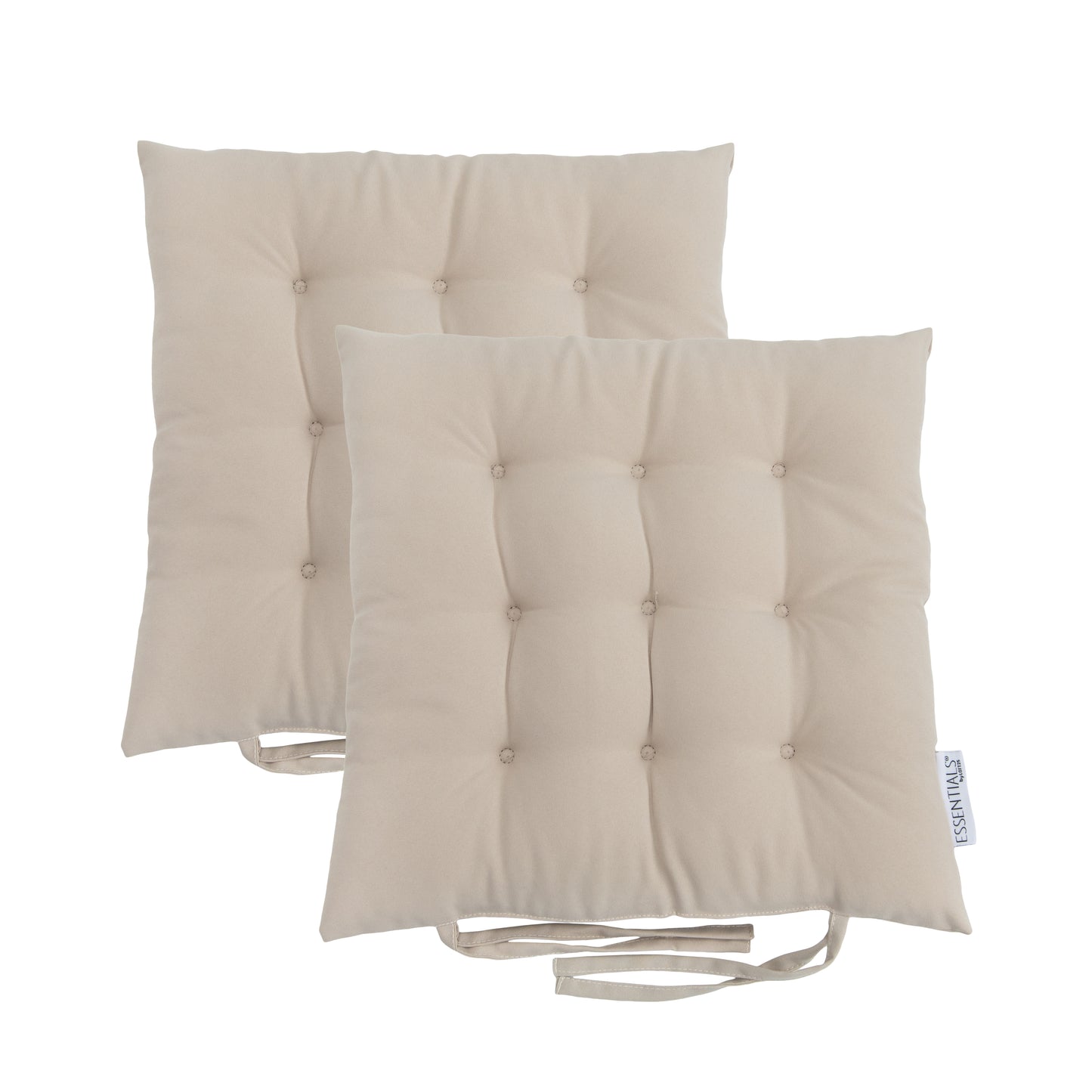 Loft 25 Garden Chair Tufted Seat Pads with Secure Ties