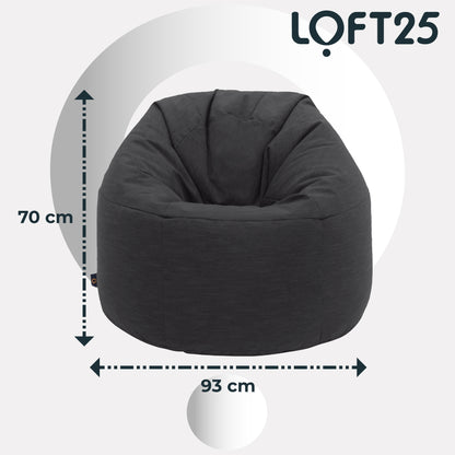 Loft 25 Round Bean Bag Chair Adult Gaming