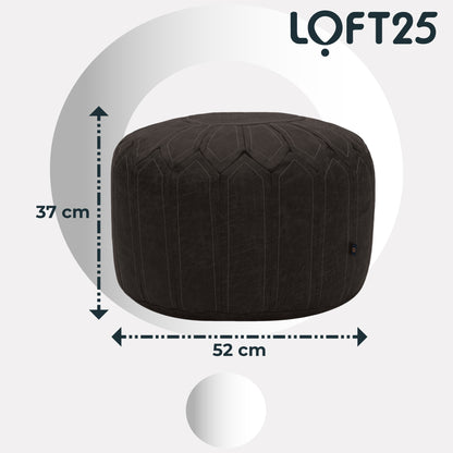 Loft 25 Round Bean Bag Footstool Pouffe