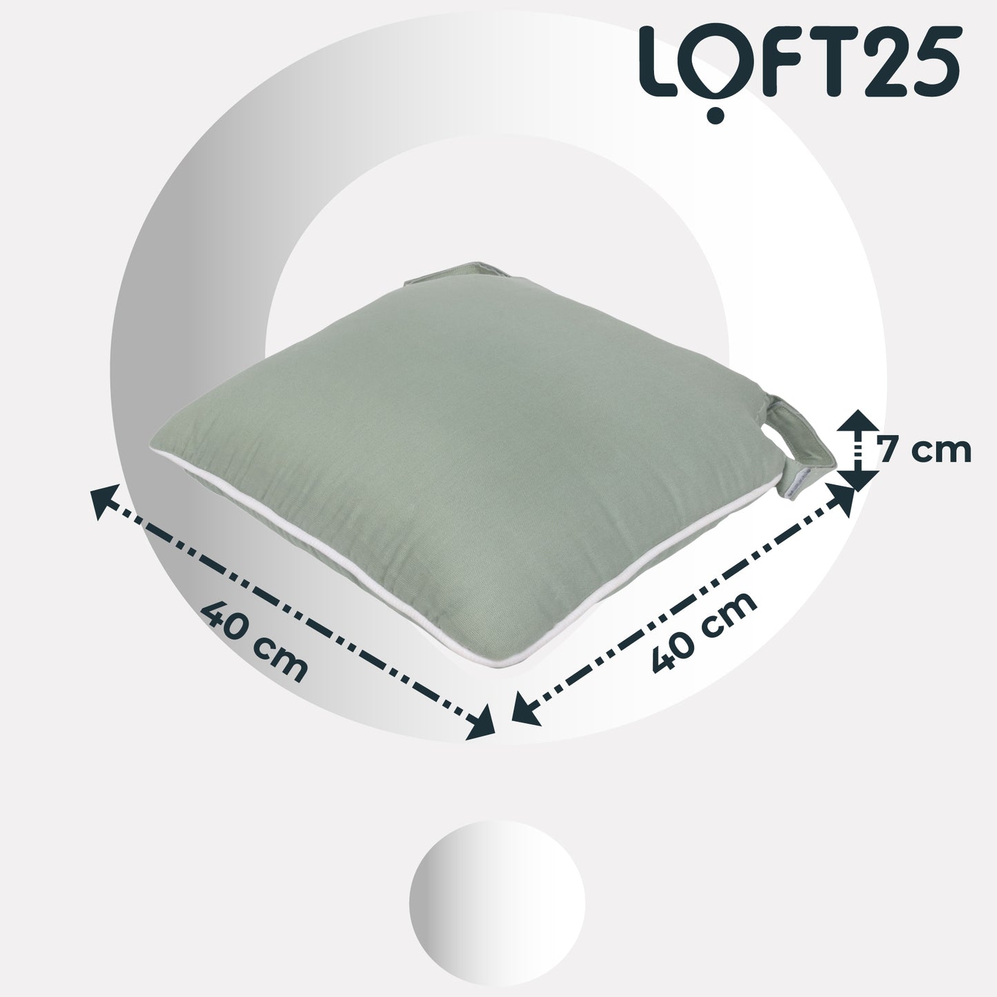 Loft 25 Tufted Duck Velvet Chair Seat Pad