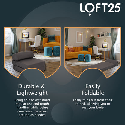Loft 25 Comfortable Fold Out Z Bed Chair