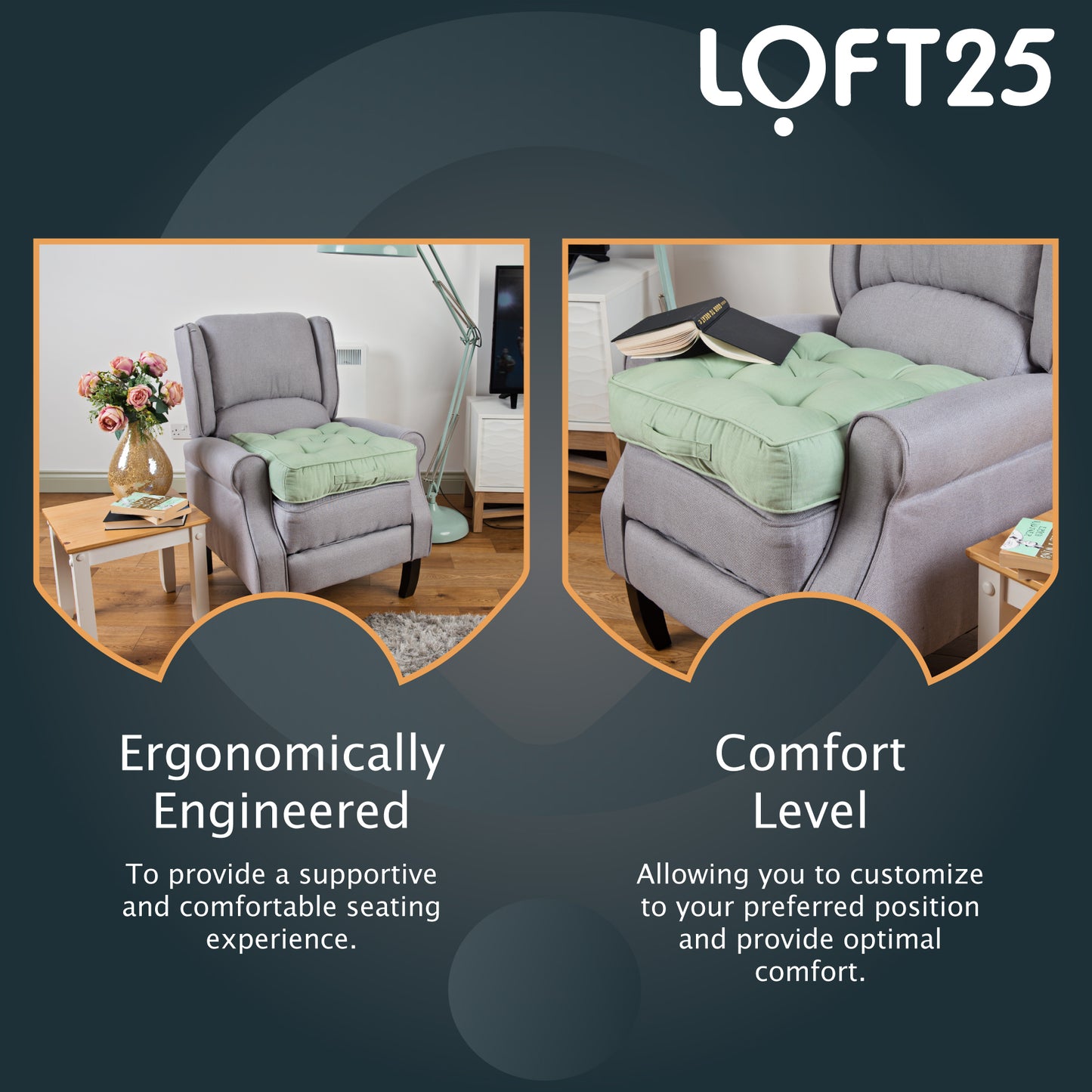 Loft 25 Armchair Cotton Booster Cushion