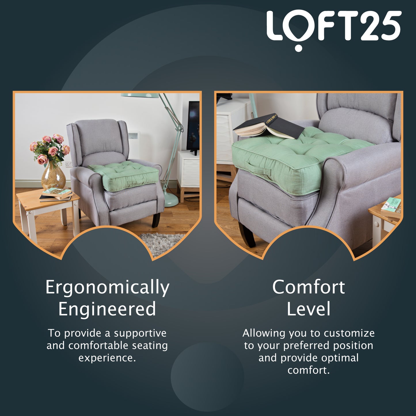 Loft 25 Armchair Cotton Booster Cushion