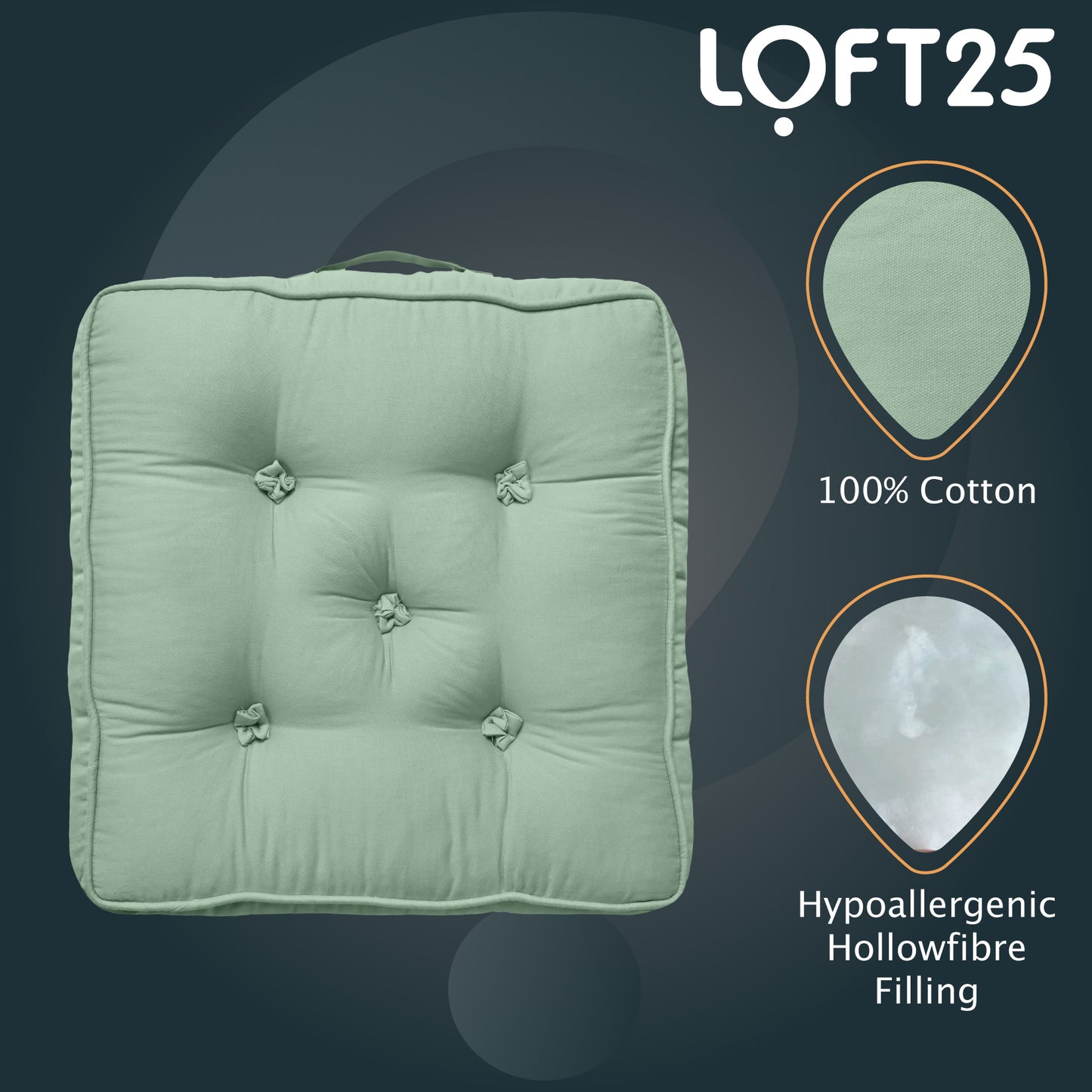 Loft 25 Armchair Cotton Booster Cushion