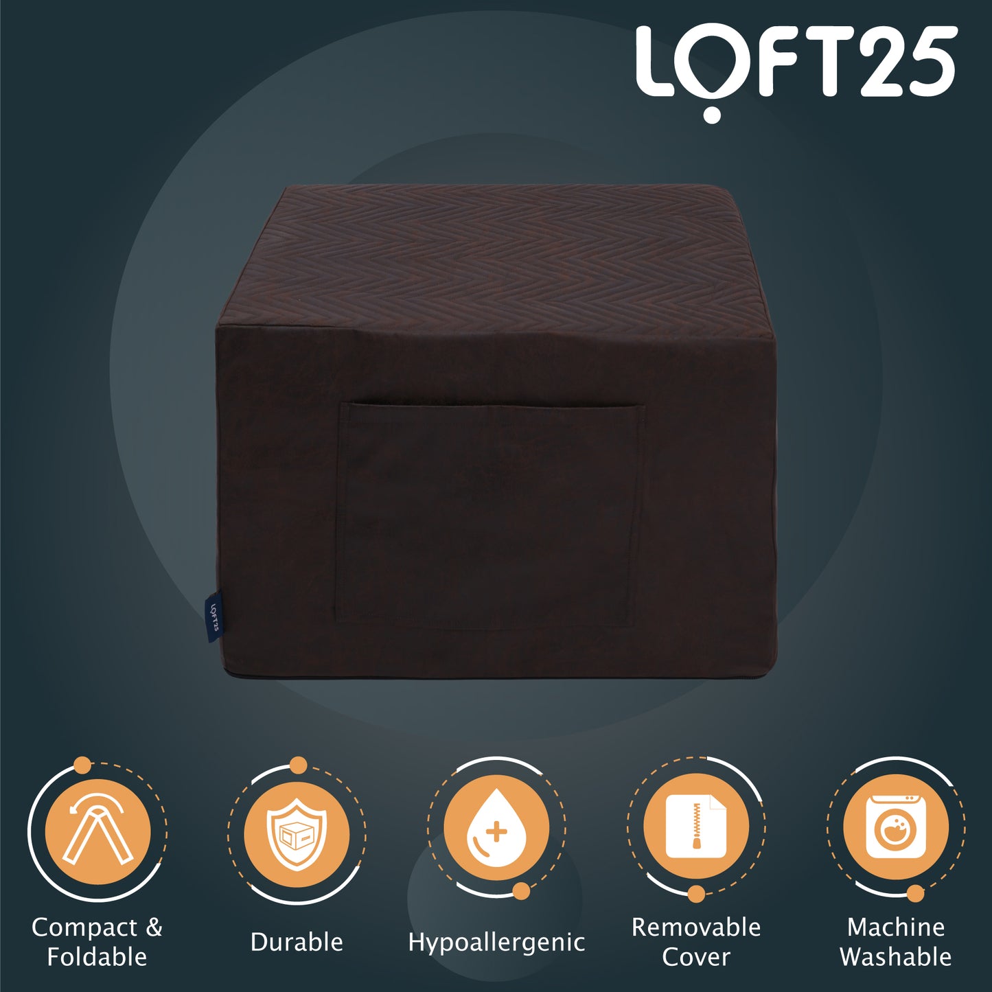 Loft 25 Portable Fold-Out Z Bed Mattress With Storage Bag