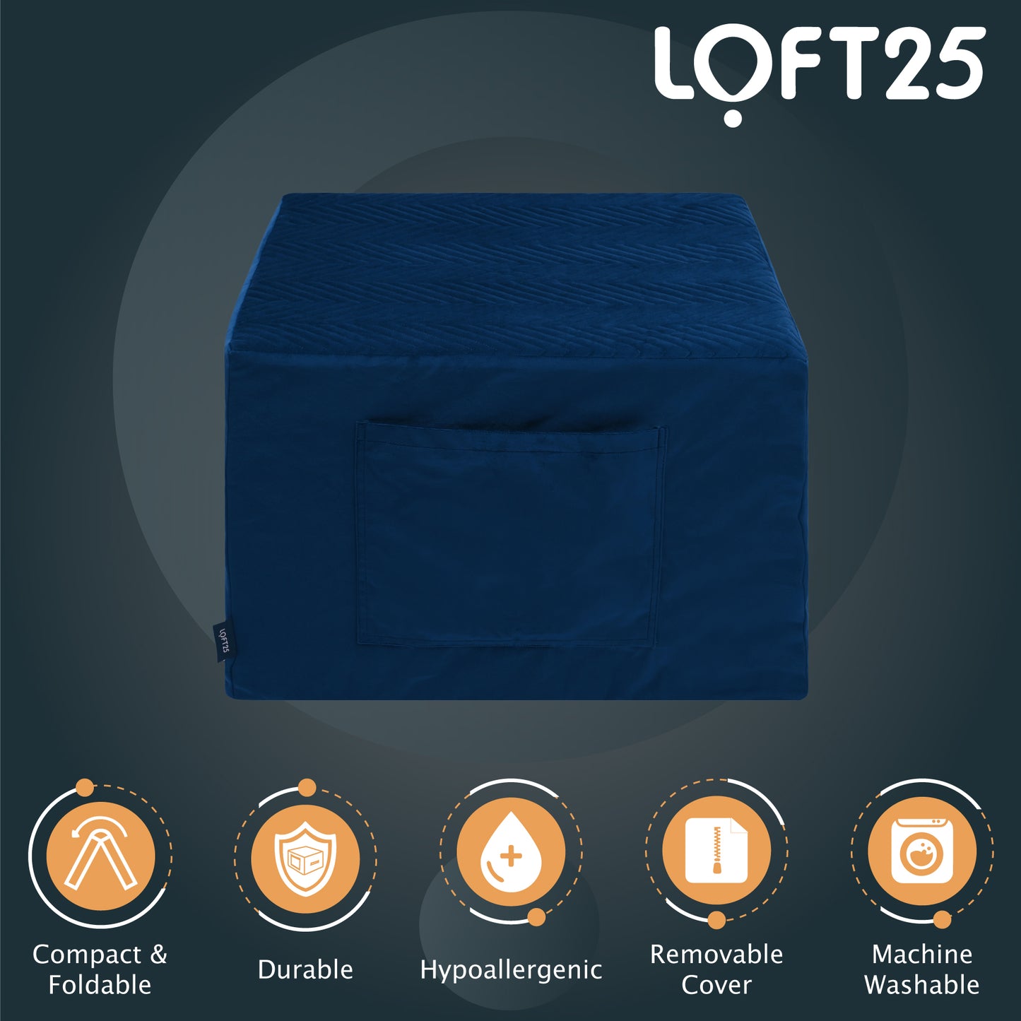 Loft 25 Portable Fold-Out Z Bed Mattress With Storage Bag