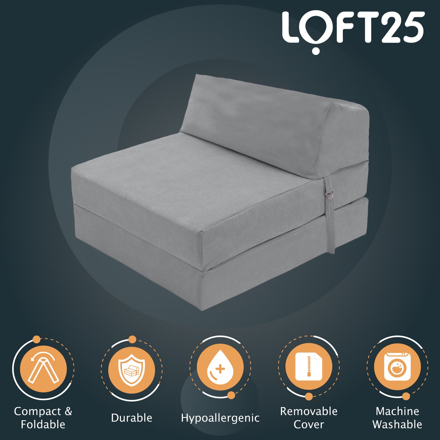 Loft 25 Single Fold Out Chair Graceland Z Bed