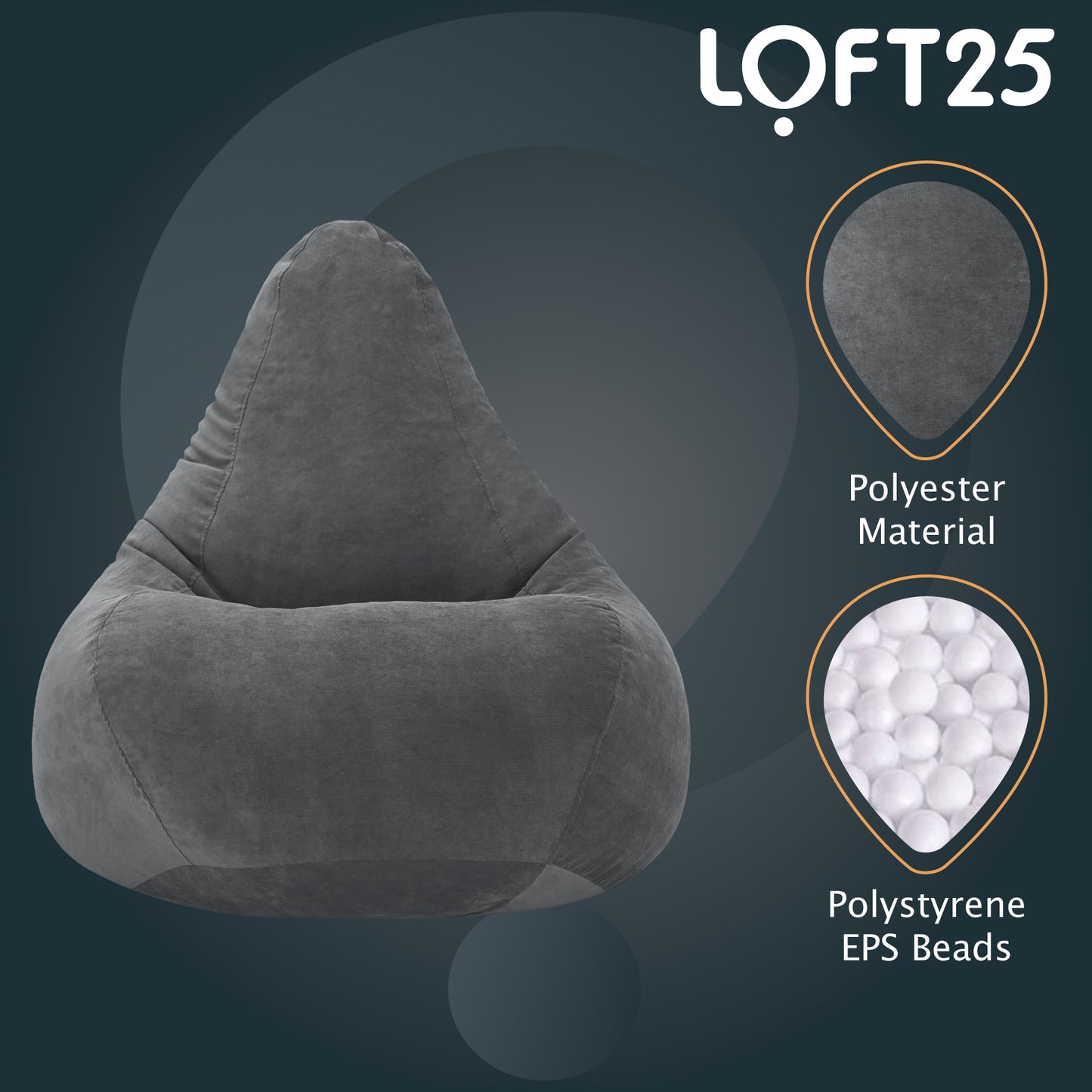 Loft 25 Gamer Recliner Bean Bag Chair