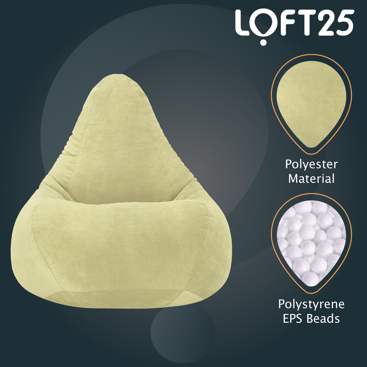 Loft 25 Gamer Recliner Bean Bag Chair