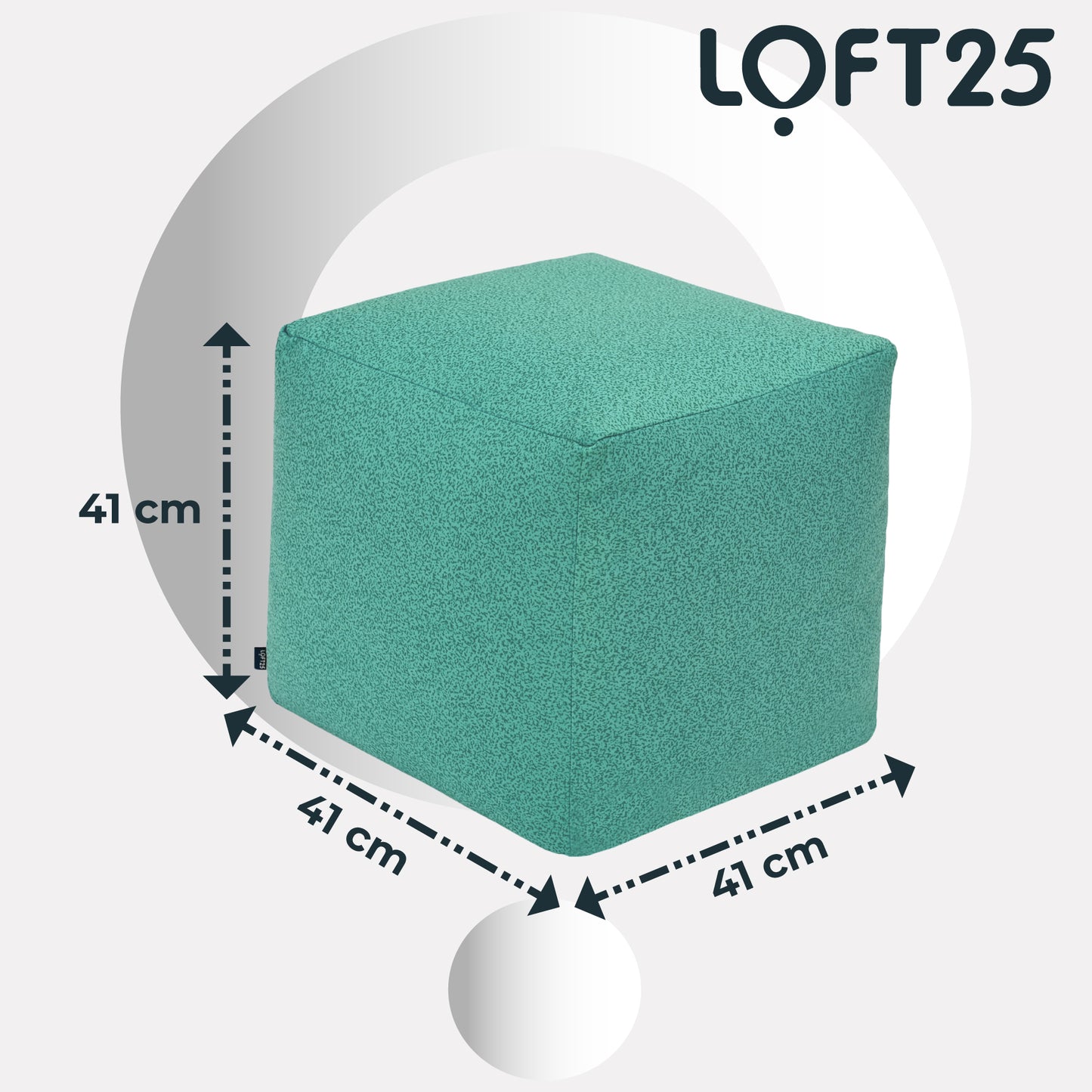Loft 25 Cube Portable Bean Bag Footstool