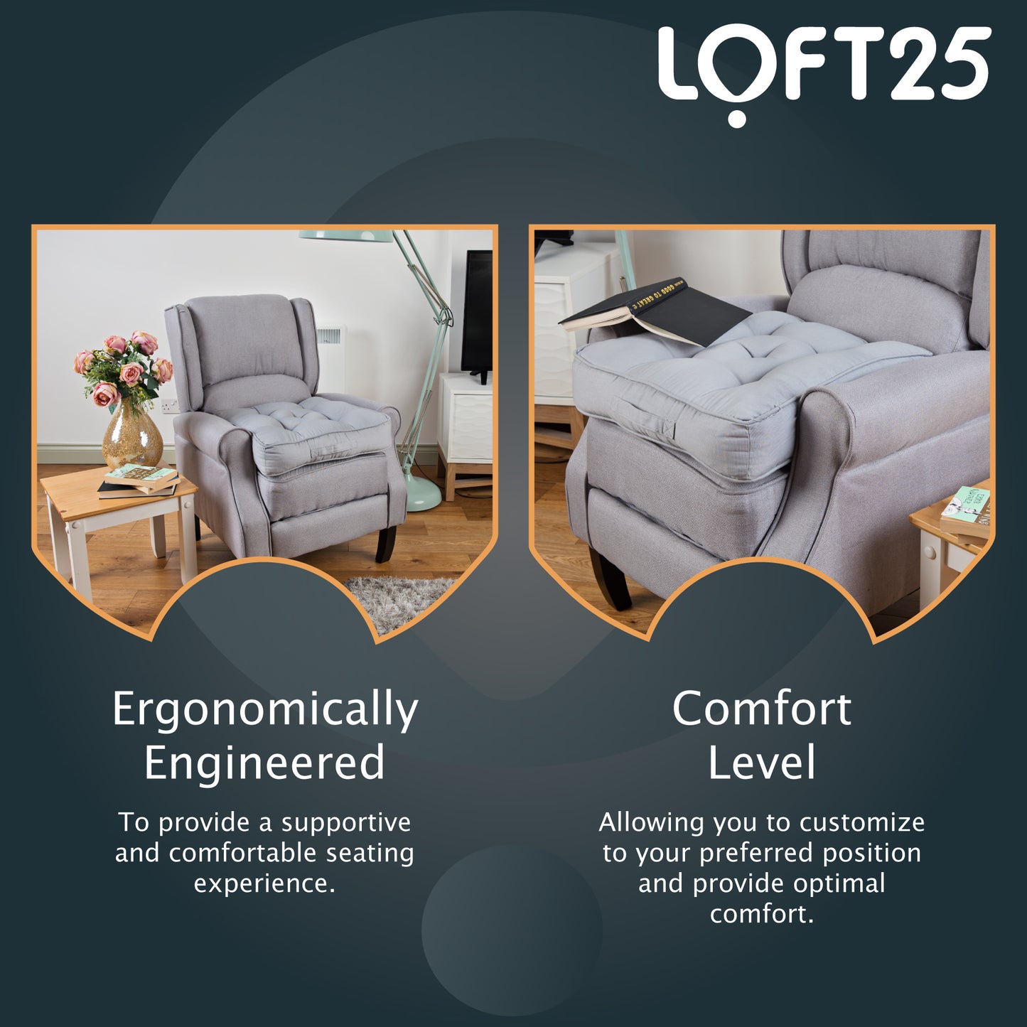 Loft 25 Armchair Cotton Booster Cushion