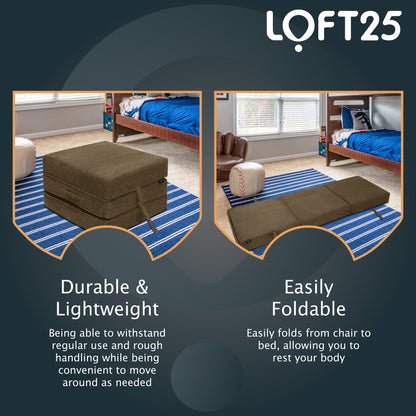Loft 25 Corduroy Fold Out Single Z Bed