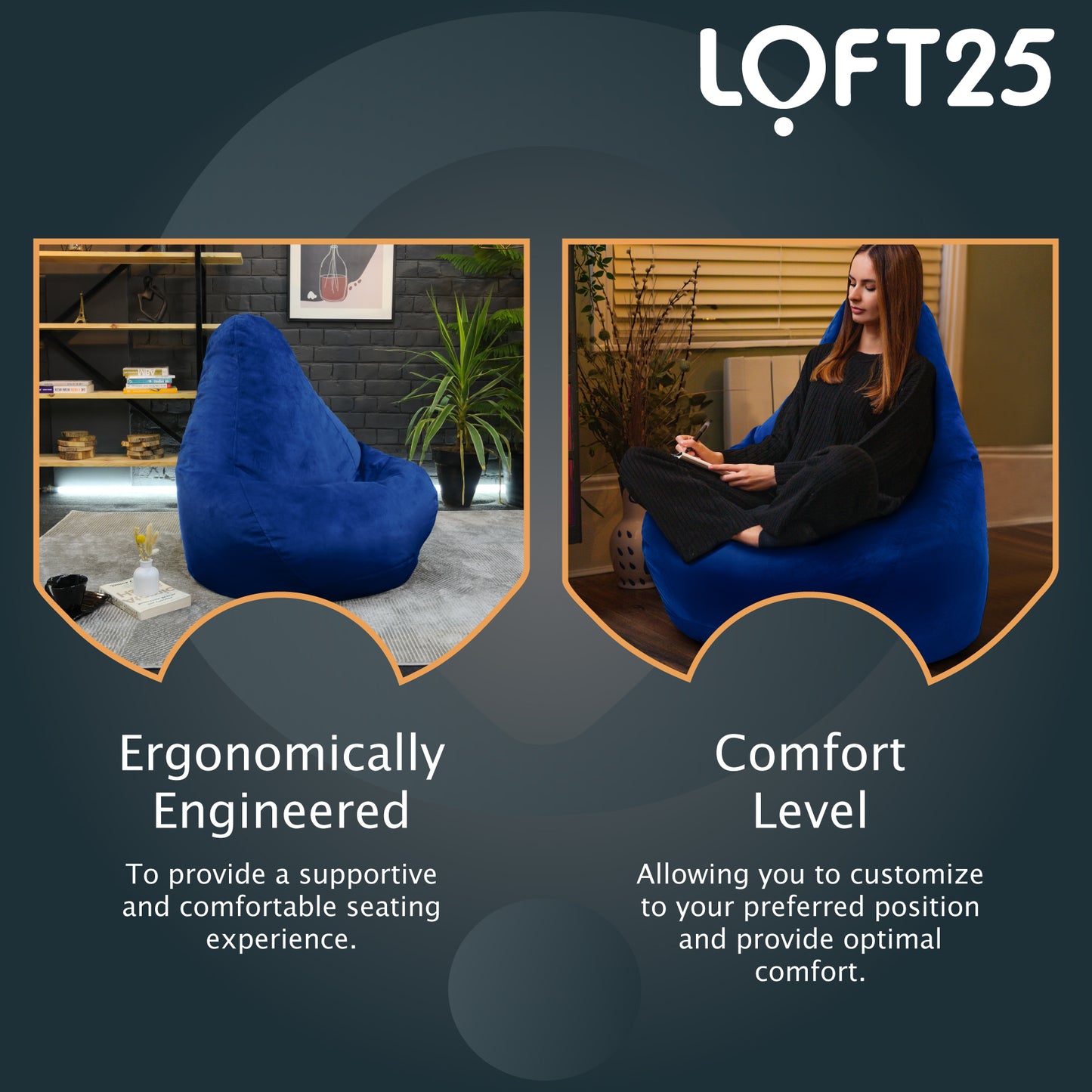 Loft 25 Gamer Recliner Bean Bag Chair